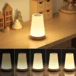 RGB LED Night Light with Remote Control | 13 Color Changing USB Rechargeable Touch Bedside Lamp - Image 2