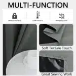 100% Blackout Curtain with Grommets for Bedroom and Living Room Solid Privacy Window Drapes - Image 4