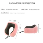 U Shaped Memory Foam Travel Neck Pillow Soft Airplane Sleeping Cervical Support Cushion - Image 2