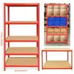 5 Tier Heavy Duty Metal Storage Shelving Unit 875KG Adjustable Galvanised Rack for Garage Workshop Shed Office - Image 11