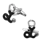 Clover Camera & Coffee Cup Cufflinks – French Shirt Brass Men’s Wedding Accessories - Image 15