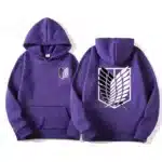 Anime Attack on Titan Hoodie for Men – Casual Hip Hop Pullover Sweatshirt, Spring Autumn Fleece Sportswear - Image 14
