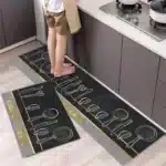 Non Slip Kitchen Floor Mat Long Crystal Velvet Absorbent Rug for Kitchen Living Room and Entrance - Image 26