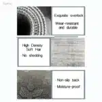 Non Slip Kitchen Floor Mat Long Crystal Velvet Absorbent Rug for Kitchen Living Room and Entrance - Image 4