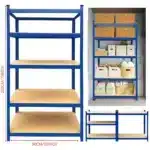 5 Tier Heavy Duty Metal Storage Shelving Unit 875KG Adjustable Galvanised Rack for Garage Workshop Shed Office - Image 7