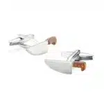 Clover Camera & Coffee Cup Cufflinks – French Shirt Brass Men’s Wedding Accessories - Image 10