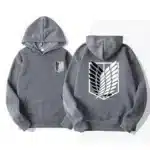 Anime Attack on Titan Hoodie for Men – Casual Hip Hop Pullover Sweatshirt, Spring Autumn Fleece Sportswear - Image 10