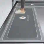 Non Slip Kitchen Floor Mat Long Crystal Velvet Absorbent Rug for Kitchen Living Room and Entrance - Image 9
