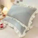 Princess Pillowcases with Ruffles | Comfortable Solid Color Pillow Covers for Adults & Kids – Multiple Sizes - Image 7