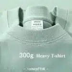 Summer Heavy Duty 300g Pure Cotton Men’s Short Sleeve T-Shirt – Casual Oversized Base Top - Image 4
