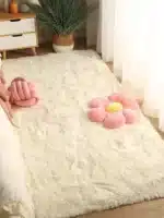 Pink Bedroom Carpet for Children’s Room | Soft, Fluffy Kids Bedside Rug for Living Room & Decor - Image 12