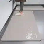 Non Slip Kitchen Floor Mat Long Crystal Velvet Absorbent Rug for Kitchen Living Room and Entrance - Image 14