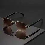 Classic Frameless Fashion Sunglasses – Unisex Trendy Rectangle Eyewear for Party, Holiday & Gifts - Image 2
