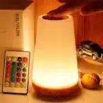 RGB LED Night Light with Remote Control | 13 Color Changing USB Rechargeable Touch Bedside Lamp - Image 8