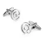 Clover Camera & Coffee Cup Cufflinks – French Shirt Brass Men’s Wedding Accessories - Image 27