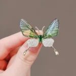 Dragonfly & Butterfly Rhinestone Brooch – Imitation Pearl Pin for Women, Girls, Party Jewelry - Image 4