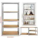 5 Tier Heavy Duty Metal Storage Shelving Unit 875KG Adjustable Galvanised Rack for Garage Workshop Shed Office - Image 13