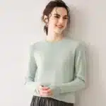 Women’s 100% Cashmere Sweater – Fall Winter Crew Neck Long Sleeve Pullover, Soft Knitted Top - Image 13