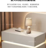 Nordic Decor Nightstand | LED Smart Storage Charging Speaker with 2 Drawers – Modern Pine Wood Bedside Table - Image 3