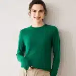 Women’s 100% Cashmere Sweater – Fall Winter Crew Neck Long Sleeve Pullover, Soft Knitted Top - Image 8