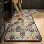 Non Slip Kitchen Floor Mat Long Crystal Velvet Absorbent Rug for Kitchen Living Room and Entrance - Image 35