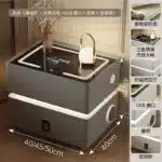 Floating LED Bedside Table Smart Nightstand with Wireless Charging Luxury Modern 2-Tier Storage Drawer Compact Bedroom Furniture - Image 6
