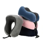 U Shaped Memory Foam Travel Neck Pillow Soft Airplane Sleeping Cervical Support Cushion - Image 3