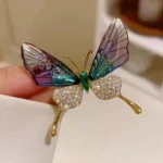 Dragonfly & Butterfly Rhinestone Brooch – Imitation Pearl Pin for Women, Girls, Party Jewelry - Image 5
