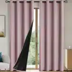 100% Blackout Curtain with Grommets for Bedroom and Living Room Solid Privacy Window Drapes - Image 9