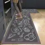 Non Slip Kitchen Floor Mat Long Crystal Velvet Absorbent Rug for Kitchen Living Room and Entrance - Image 15