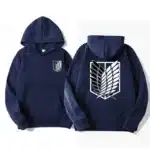 Anime Attack on Titan Hoodie for Men – Casual Hip Hop Pullover Sweatshirt, Spring Autumn Fleece Sportswear - Image 9