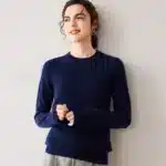 Women’s 100% Cashmere Sweater – Fall Winter Crew Neck Long Sleeve Pullover, Soft Knitted Top - Image 16