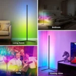 RGB Dream Color Floor Lamp with Music Sync | 16 Million Color Changing Mood Light for Bedroom and Living Room - Image 5