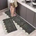 Non Slip Kitchen Floor Mat Long Crystal Velvet Absorbent Rug for Kitchen Living Room and Entrance - Image 23