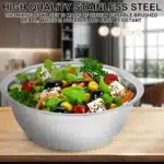5-Piece Stainless Steel Mixing Bowl Set – Multipurpose Nesting Bowls for Baking, Salad, and Food Storage (2600ML Max, Space-Saving) - Image 5