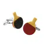 Clover Camera & Coffee Cup Cufflinks – French Shirt Brass Men’s Wedding Accessories - Image 6