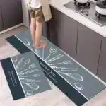 Non Slip Kitchen Floor Mat Long Crystal Velvet Absorbent Rug for Kitchen Living Room and Entrance - Image 10