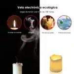 24pcs Flameless LED Tea Light Candles Set | Warm White Battery Decorative Candles for Halloween, Christmas & Party Decor - Image 5