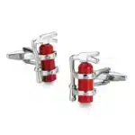 Clover Camera & Coffee Cup Cufflinks – French Shirt Brass Men’s Wedding Accessories - Image 4