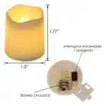 24pcs Flameless LED Tea Light Candles Set | Warm White Battery Decorative Candles for Halloween, Christmas & Party Decor - Image 4