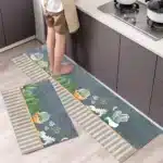 Non Slip Kitchen Floor Mat Long Crystal Velvet Absorbent Rug for Kitchen Living Room and Entrance - Image 24