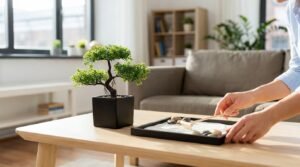 1pc artificial bonsai tree a zen garden accent artificial plant pp material black planter home office party decoration review