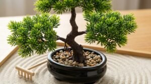 1pc artificial bonsai tree a zen garden accent artificial plant pp material black planter home office party decoration review