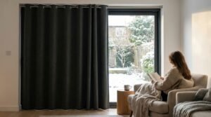 1panel 100 blackout winter curtain solid colour warm curtains for living room bedroom add cotton curtains grommet top review