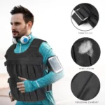 Running Weighted Vest 3/15/35kg 1-20/1-50KG Adjustable Workout Weight Vest Exercise Vest for Workout Strength Training Running - Image 2