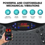 Vibration Plate Exercise Machine Bluetooth-Compatible - Adjustable Speed Full Body Shaker Platform for Weight Loss & Body Shaping - Image 3