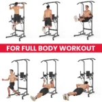 Power Tower Dip Station with Pull Up Bar - Adjustable Multi-Function Home Gym Equipment for Abdominal & Strength Training - Image 5