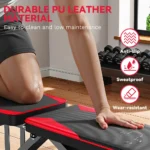 Adjustable Weight Bench with Resistance Bands - Folding Weight Bench for Full Body Home Workout, Quick Fold & Versatile - Image 2