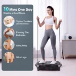 Vibration Plate Exercise Machine Bluetooth-Compatible - Adjustable Speed Full Body Shaker Platform for Weight Loss & Body Shaping - Image 4