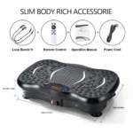 Vibration Plate Exercise Machine Bluetooth-Compatible - Adjustable Speed Full Body Shaker Platform for Weight Loss & Body Shaping - Image 2